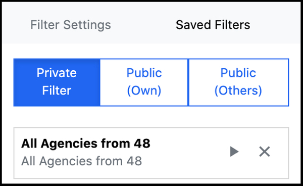 Saved Filters