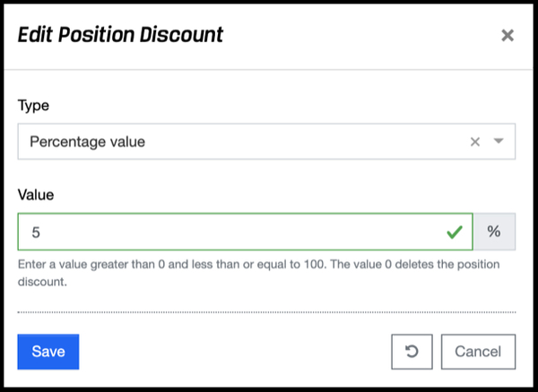 Invoices - Position Discounts