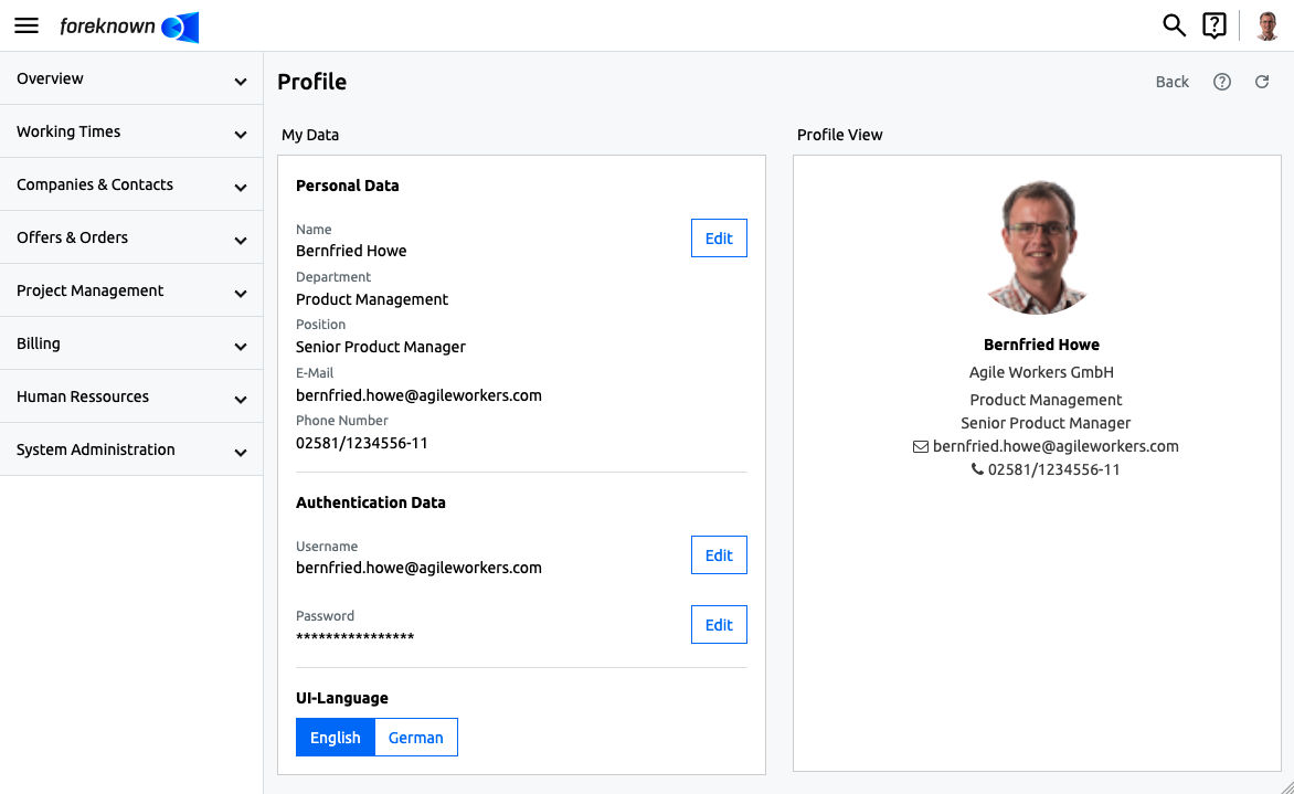 User Profile