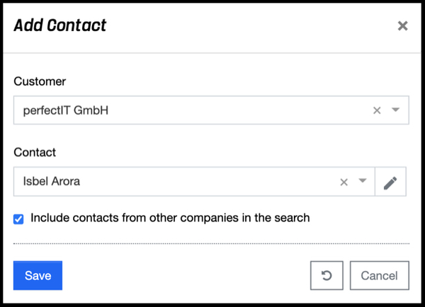 Companies - Add Contact