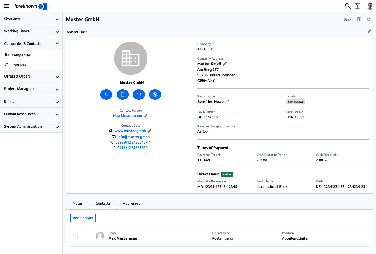 Companies - Detailed View